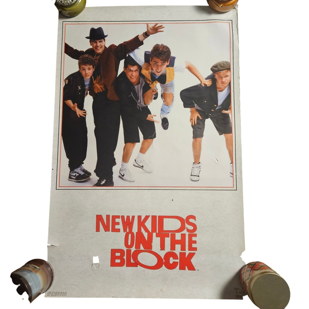 New Kids On The Block Vintage 1989 Promo Album 22x34 Caroline Greyshock Pop